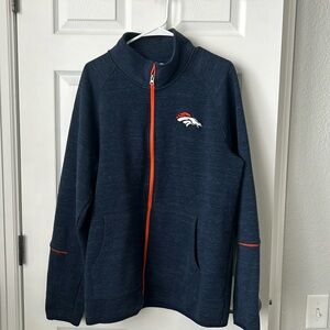Broncos zip up sweatshirt xl